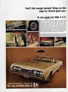 Oldsmobile Olds 442 Cabrio "Great One" Original Farbdruckanzeige von 1967 - Bild 1 von 1
