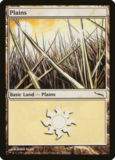 1X Plains - Mirrodin - FOIL NM/EX MTG CARD