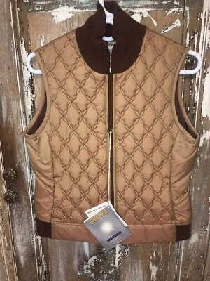 Chaleco ExOfficio Isabella Ornamental Poli Acolchado Viaje Informal Para Mujer XS NUEVO Foto 1 de 4