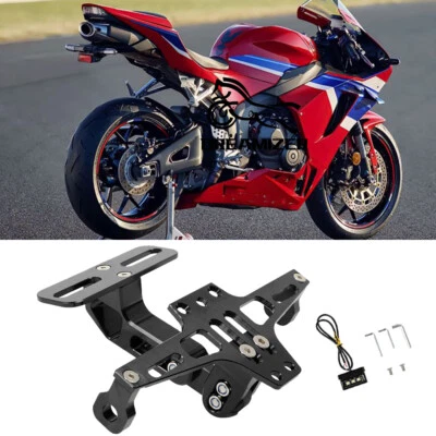 Motorcycle License Number Plate Frame Holder For HONDA CBR600 CBR650R CBR1000 - Image 1 of 4
