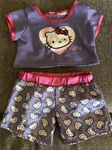 Build A Bear Hello Kitty Pijama Púrpura Pijamas Sanrio Peluche Juego para Dormir Para Peluche - Imagen 1 de 5