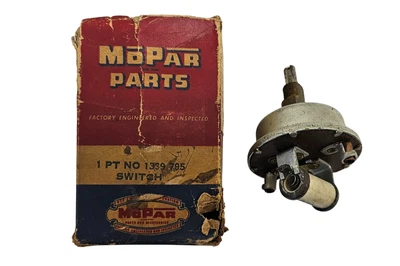 1951-1954 Plymouth Dodge Desoto Chrysler Defroster Switch 1339795 NOS - Image 1 of 4