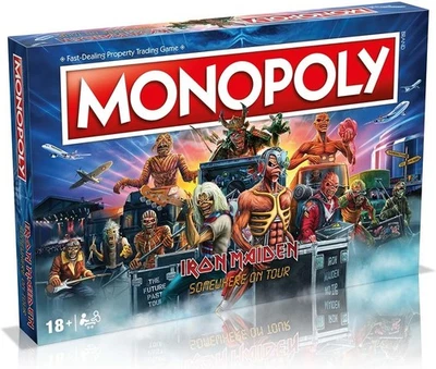 Winning Moves Iron Maiden Monopoly Board Game, Advance to Senjutsu, Nights of De - Imagen 1 de 4
