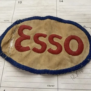 Patch préposé station essence Esso vintage ancien - Photo 1/4