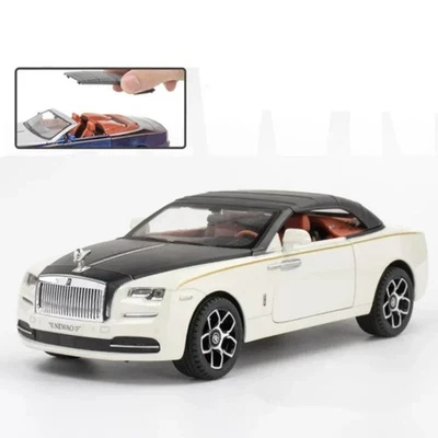 2022 Rolls Royce Dawn 2 Door Convertible - 1:24 Scale Diecast - Black - Image 1 of 4
