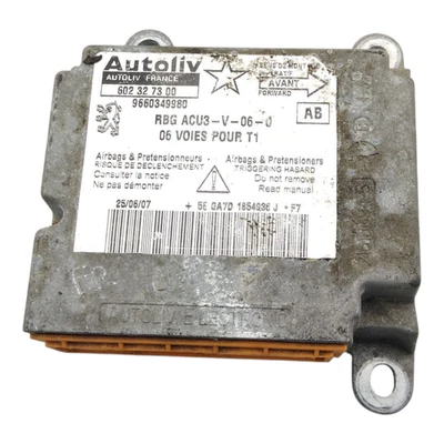 Centralina Airbag PEUGEOT 206 Berlina Van Cabrio Diesel Benzina USATO ORIGINALE - Immagine 1 di 3