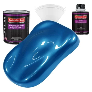 Restoration Shop Viper Blue Pearl Acrylic Urethane Quart Kit Auto Paint - Picture 1 of 5