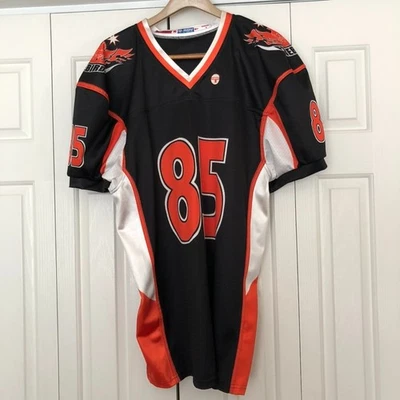 Firebirds 85 Barnwell Jersey XL Negro Naranja Blanco Nylon Foto 1 de 4