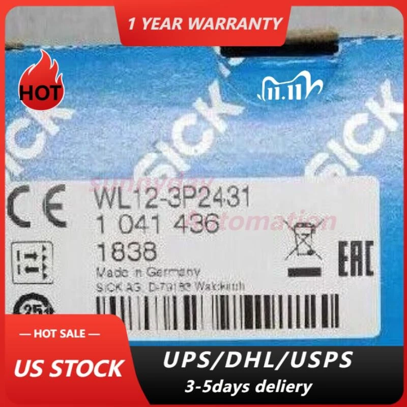 SICK WL12-3P2431 WL123P2431 Photoelectric Switch - Image 1 of 1