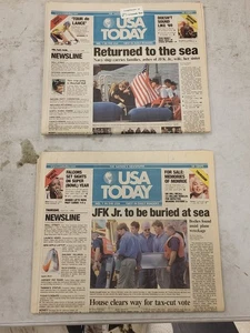 USA Today Newspaper July 1999 JFK Jr Death Memorial Collectible News Paper - Picture 1 of 3