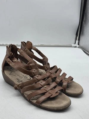 Baretraps Shoes Womens Size 7W Brown Fairbanks Gladiator Wedge Sandals Comfort - Image 1 of 4