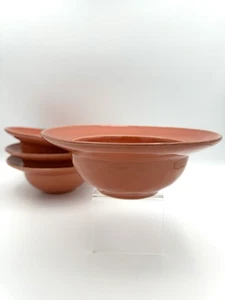 Pottery Barn Cambria Persimmon - Rand Suppenschüsseln 7 1/2", 4er Set - Bild 1 von 8