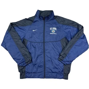 Vintage Nike Villanova Basketball Jacket Mesh Lined Windbreaker Blue Size Large - Picture 1 of 13