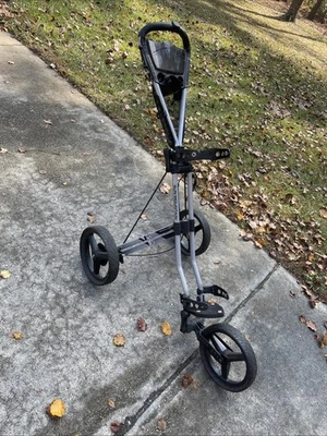 Sun Mountain Speed Cart V1 3-Wheel Folding Push Golf Cart Black - Image 1 of 4