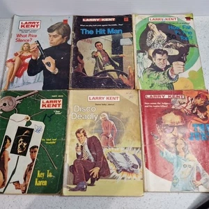 Larry Kent x6 Bundle Lot “I Hate Crime!” Cleveland Detective Vintage Novels - Picture 1 of 24