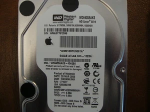 WD WD6400AAKS-40H2B0 (See list for DCM#'s & Exact Details) Apple 655-1528A 640gb - Picture 1 of 1