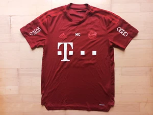 Adidas FC Bayern MATCHWORN Trainingsshirt Aeroready Sponsoren Spieler rot Sz. M - Picture 1 of 3