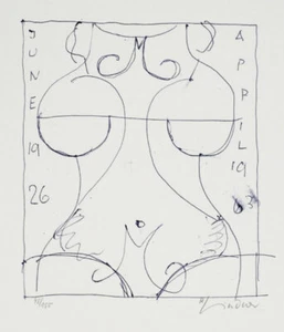 RICHARD LINDNER - Marilyn was here 17 (1970) Litografía original - Mujer Imagen - Imagen 1 de 1