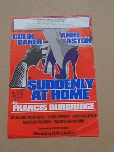 Colin Baker/Anne Aston - Suddenly At Home - 1983 Alexandria, Birmingham Handbill - Picture 1 of 1