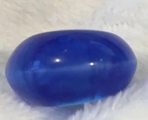 Lucite Moonglow Blue Ring Size 4 - Picture 1 of 4