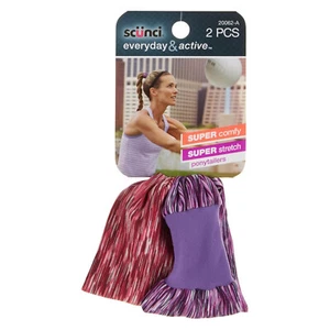 Scunci Everyday & Active Super Comfy Stretch Ponytailers, Colors Will Vary - Picture 1 of 4