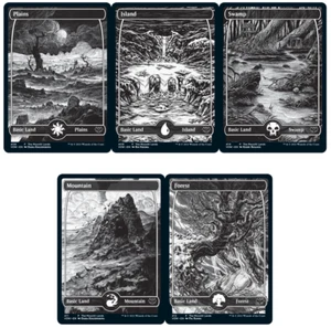 MTG Magic The Gathering Crimson Vow Moonlit Lands Foil Promos Rar Lands Sealed - Bild 1 von 4