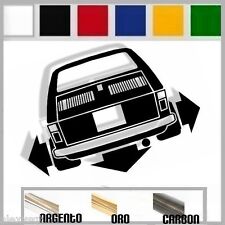 adesivo sticker FIAT COUPE'  tuning down-out dub prespaziato,auto 