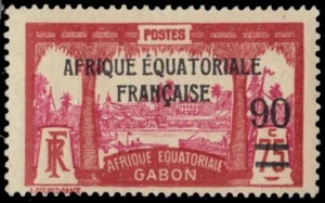 GABON 114 (Mi117) - View of Libreville "Provisional" (pb47957) - Picture 1 of 1