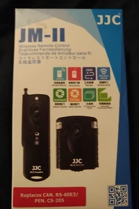 JJC JM-II WIRELESS REMOTE CONTROL FOR CANON RS-E3 PENTAX CS-205 AND MORE - Picture 1 of 2