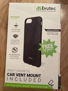 Evutec 813158023940 Karbon Case With Vent Mount for iPhone 8 Plus/7 Plus/6s Plus - Picture 1 of 4
