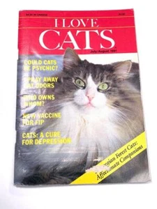 I LOVE CATS 1991 Magazine -- Could Cats Be Psychic? Cats: A Cure For Depression - Picture 1 of 5