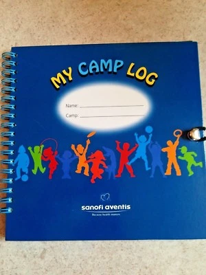 New - Children's My Camp Log Memory Keepsake Scrapbook by Sanofi Aventis Summer - Image 1 of 4