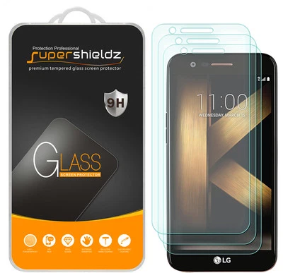 Protector de pantalla de vidrio templado 3X Supershieldz para LG K20 Plus Foto 1 de 4