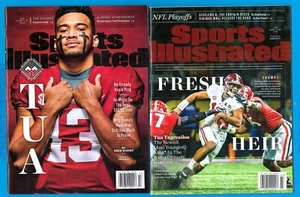 Tua Tagovailoa Sports Illustrated lot of 2 different no label newsstand Dolphins - Picture 1 of 4