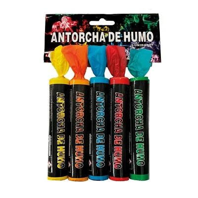 UNIQUE ⭐5 Bengalas de Humo de colores Antorchas Fiestas Aniversarios Cumpleaños Bodas⭐