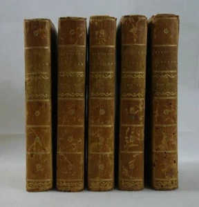 DENINA Révolutions d'ITALIE 5 tomes /8 1771 1775 [ BELLES RELIURES ] Abbé JARDIN - Picture 1 of 12