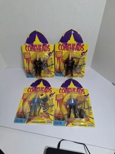 Complete Set Of 4 Coneheads Action Figures Vintage Playmates 1993 New Sealed - Picture 1 of 15