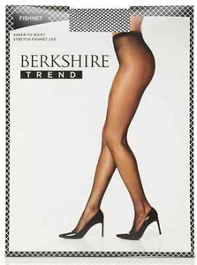 BERKSHIRE FISHNET PANTYHOSE WITH SANDALFOOT TOE - 8010 Nylons Tights Hosiery - Picture 1 of 5