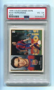 1998 Colecciones Este Liga 98-99 Xavi Hernandez PSA 4 NQ Rookie RC FC Barcelona - Picture 1 of 2