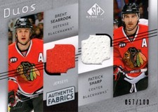 2008-09 SP Game Used Authentic Fabrics Duos Hockey Card Pick