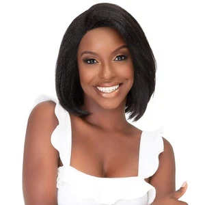 Janet Collection Synthetic Natural Me Deep Part Lace Wig - ANN  # 99J - Picture 1 of 13