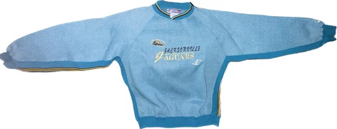 Vintage Jacksonville Jaguars Multi Color Sweater Logo Athletic XL 90s Rare 🐆 Cover