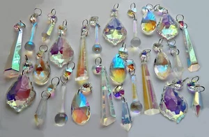 GOTAS DE ARAÑA CRISTAL CRISTAL CRISTAL CRISTAL GOTAS DE BODA AURORA BOREAL AB DECORACIONES - Imagen 1 de 13