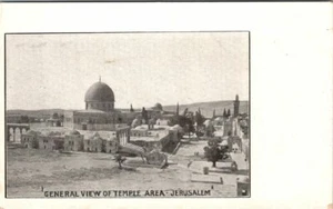 JERUSALEM ISRAEL PALESTINE JUDAICA TEMPLE AREA OLD UNDIVIDED BACK POSTCARD - Bild 1 von 2