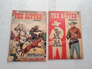 Lote de 2 cómics Tex Ritter Western, #36 y #38 años 50 - Imagen 1 de 24