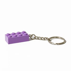 CHOOSE PICK COLOUR KEYRING/KEYCHAIN FOR KEY HANGER MADE OF LEGO® 2X4 BRICKS - Picture 1 of 39