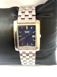 Citizen Vintage Mens Slim 50MT WR Quartz Date Bracelet Watch 1012-SOO4489 - Picture 1 of 12