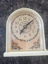 Vtg Timex Alarm Clock Electric Lighted Dial Domed Flower 70’s Retro Htf Works