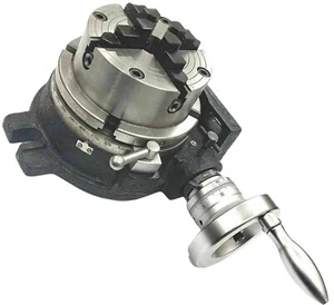 6"/150MM Rotary Table ( 4 SLOT) HV6 WITH 100MM INDEPENDENT CHUCK - Picture 1 of 4