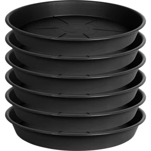 Heavy Duty Plastic Pot Plant Drip Trays Saucers for for Indoors Outdoor - Picture 1 of 6
